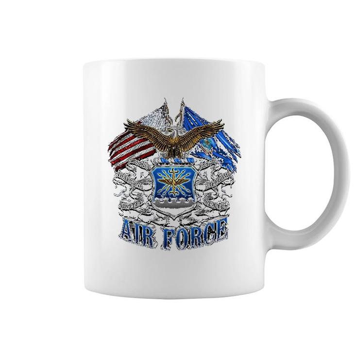 Double Flag Air Force Coffee Mug