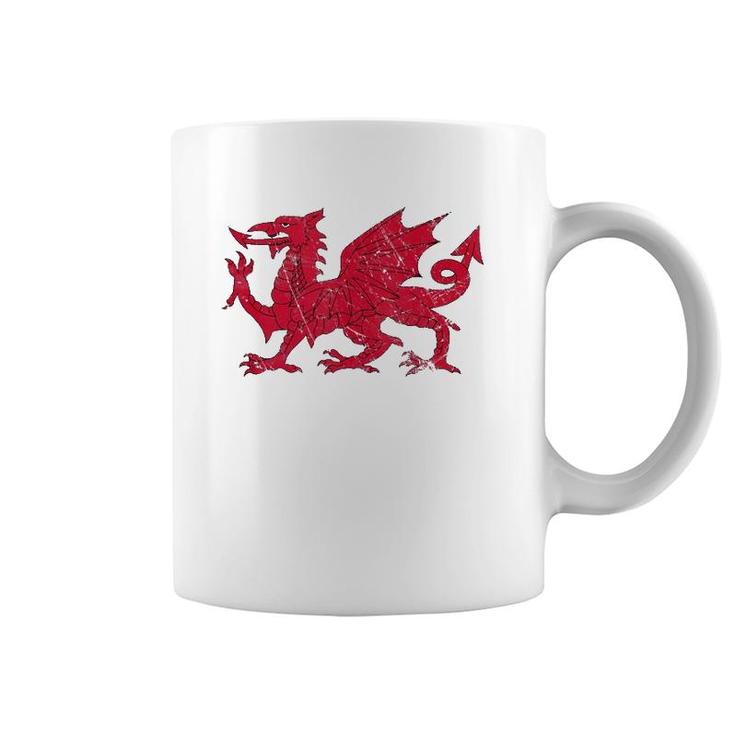 Dragon Of Wales Flag Welsh Cymru Flags Medieval Welsh Rugby Tank Top Coffee Mug