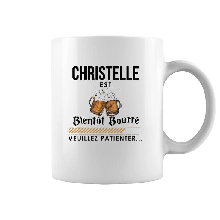 Drinking Christelle Personalized Name Gift Coffee Mug
