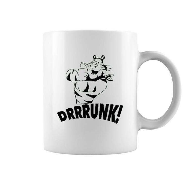 Drunk The Tiger Funny St Patricks Day Coffee Mug