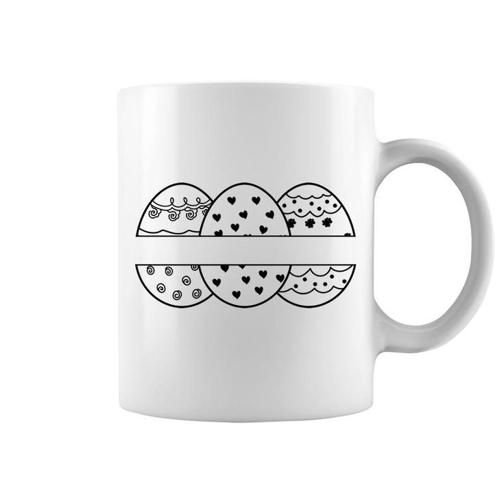 Easter Egg Monogram Bundle Basic Coffee Mug
