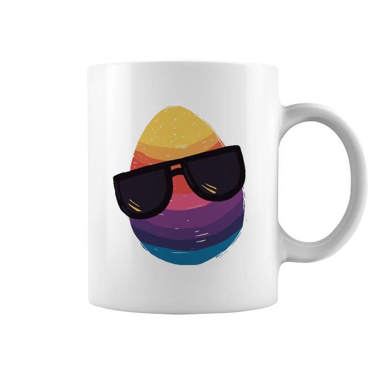 Easter Egg With Sunglasses Happy Easter Egg 2022 Ver2 Coffee Mug
