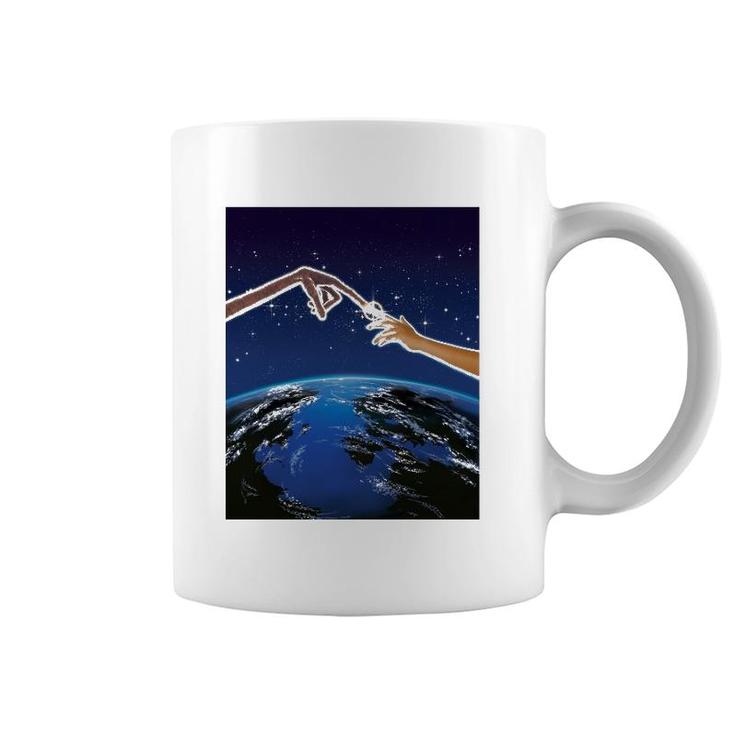 ET Light Up Finger Touch Space View Graphic Coffee Mug