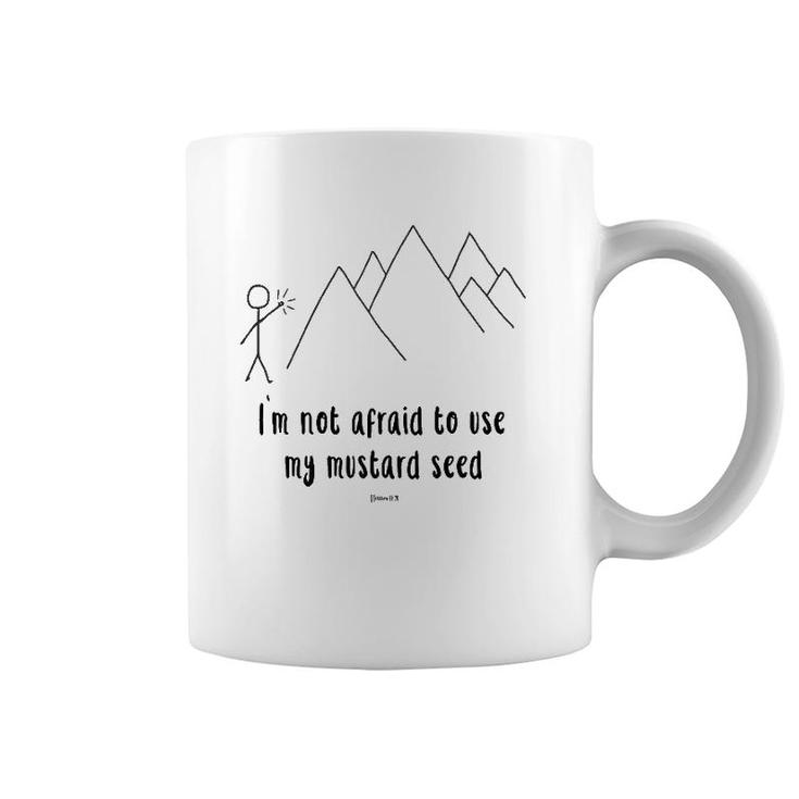 Faith Moves Mountains Mustard Size Christian Teen Youth Premium Coffee Mug