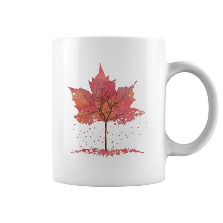 Fall Leaves Graphic Tee- Popular Fall Coffee Mug