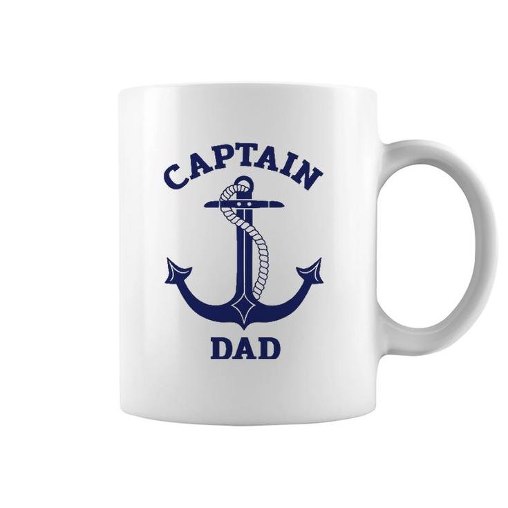 Father's Day Nautical Anchor Captain Dad Coffee Mug