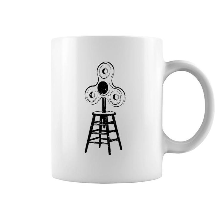 Fidget Sitter  Weird Dada Duchamp Art Dreamer Readymade Coffee Mug