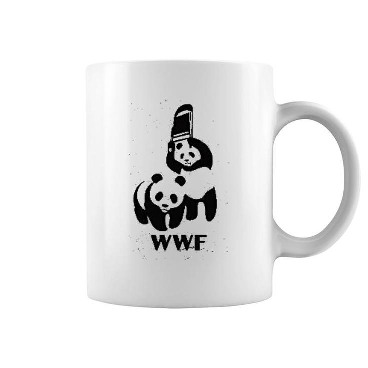 Fighting Panda Naughty Couple Coffee Mug
