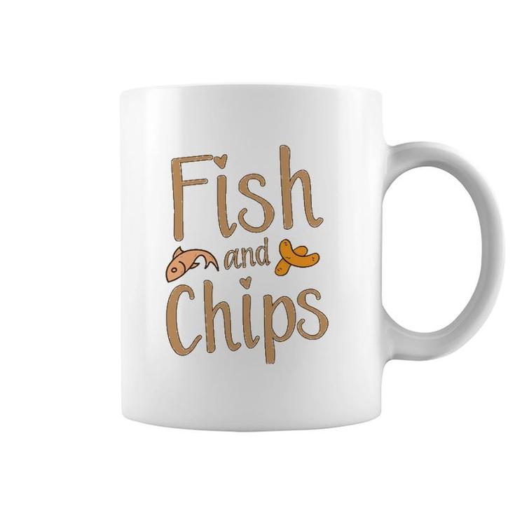 Fish And Chips Funny British Food Gift Coffee Mug