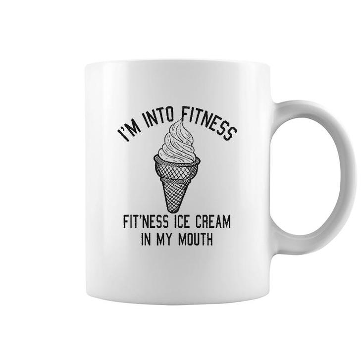 Fitness Ice Cream In My Mouth Coffee Mug