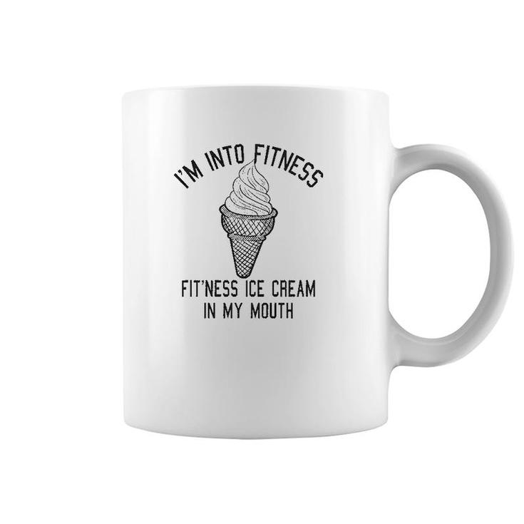 Fitness Ice Cream In My Mouth Coffee Mug