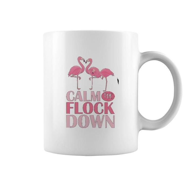 Flamingo Calm The Flock Down Coffee Mug