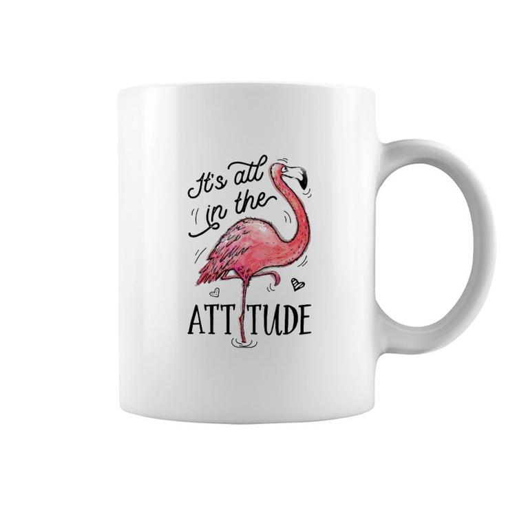 Flamingo Its All In The Attitude Coffee Mug