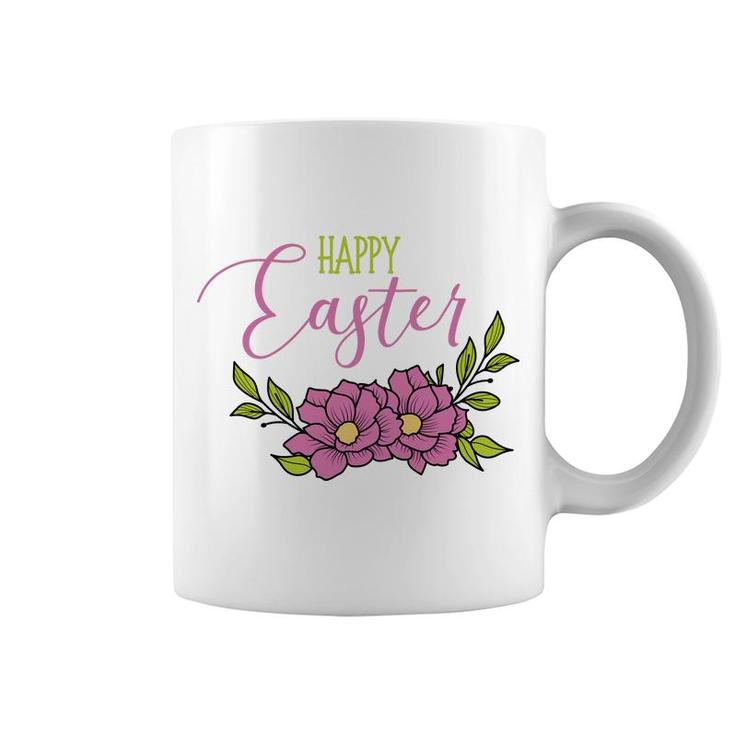 Floral Happy Easter Coffee Mug