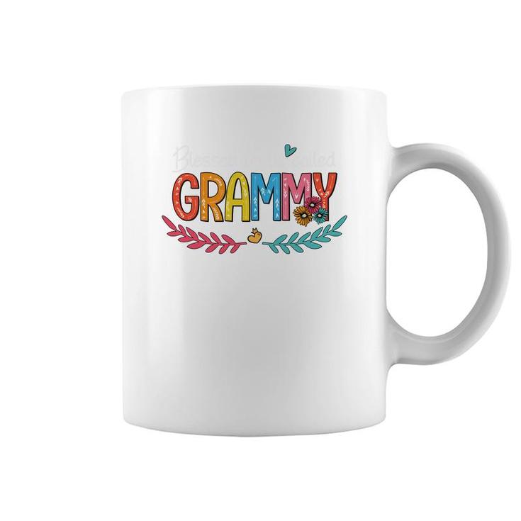 Flower Blessed To Be Called Grammy Coffee Mug