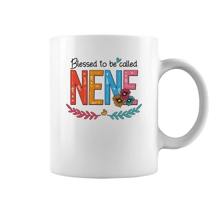 Flower Blessed To Be Called Nene Funny Coffee Mug
