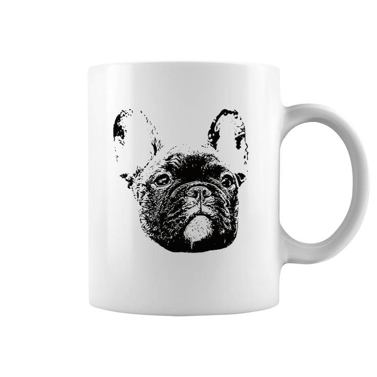 Frenchie Face - Dog Mom Or Dad Christmas Gift Coffee Mug