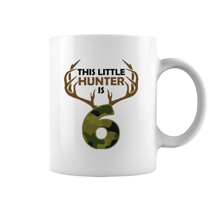 Funny 6Th Birthday 6 Years Old Deer Hunter Gift For Boys Kids Coffee Mug