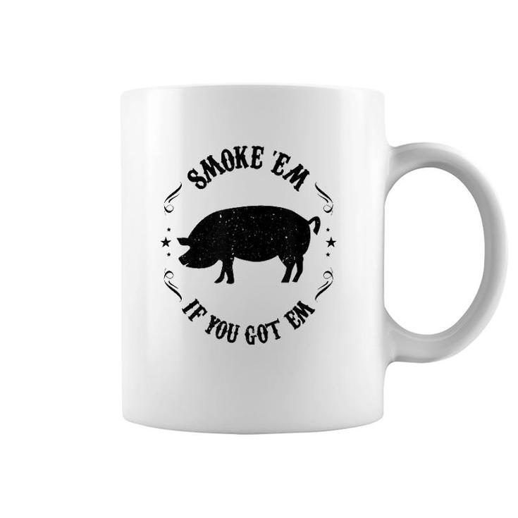 Funny Accessory Pitmaster Dad Bbq Smoking Gift Pig Smoker Coffee Mug