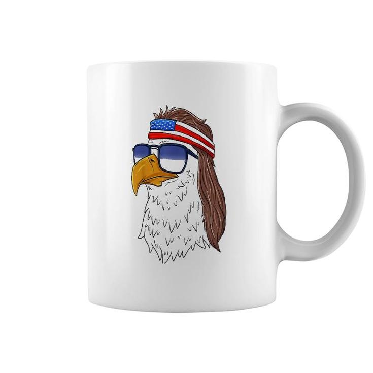 Funny  American Bald Eagle Mullet 4Th Of July Coffee Mug