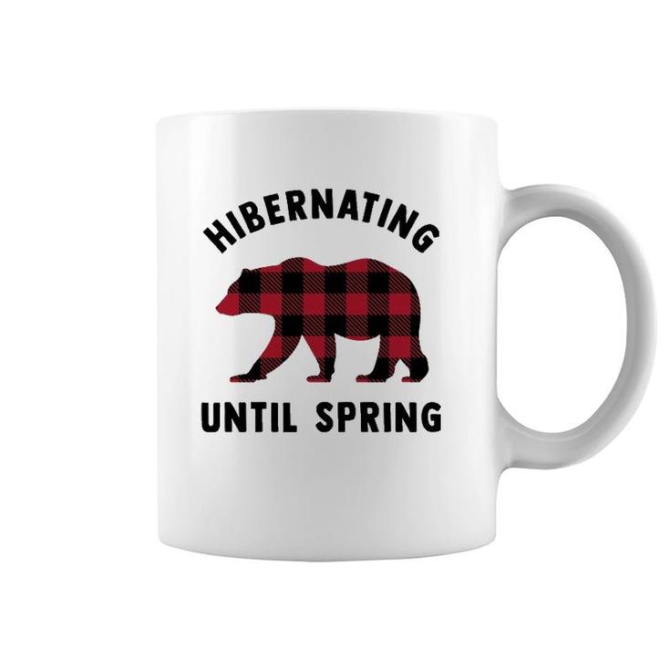 Funny Attitude Hibernating Until Spring Polar Bear Gift Coffee Mug