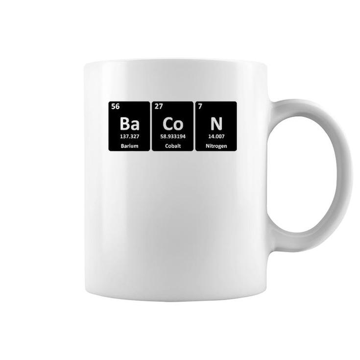 Funny Bacon Periodic Table Gift Cool Bacon Element Chemistry Coffee Mug