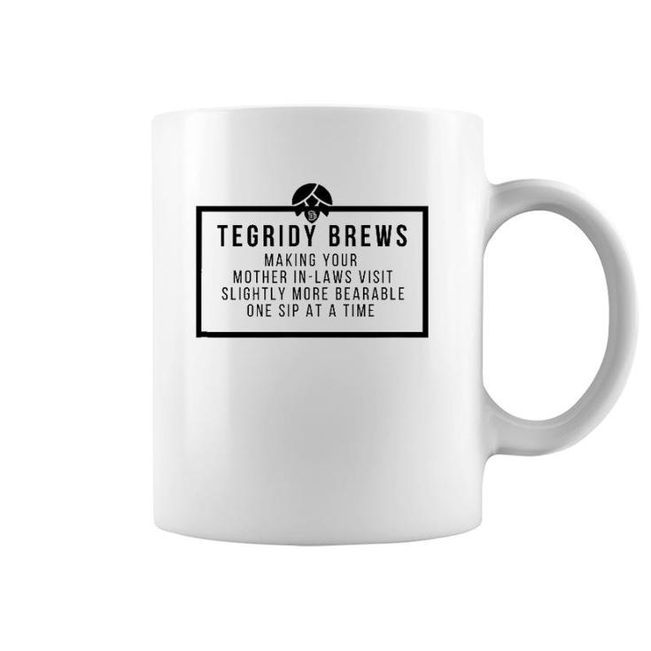 Funny Beer Making Your Mother In-Laws Visit Bearable Coffee Mug