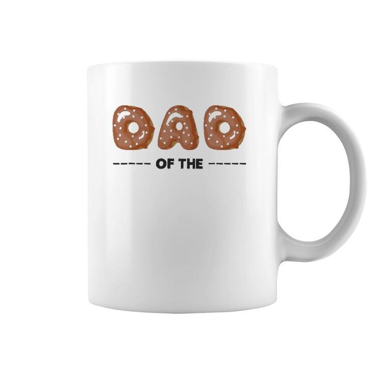 Funny Dad Of The Birthday Girl Family Donut Birthday Gift Coffee Mug