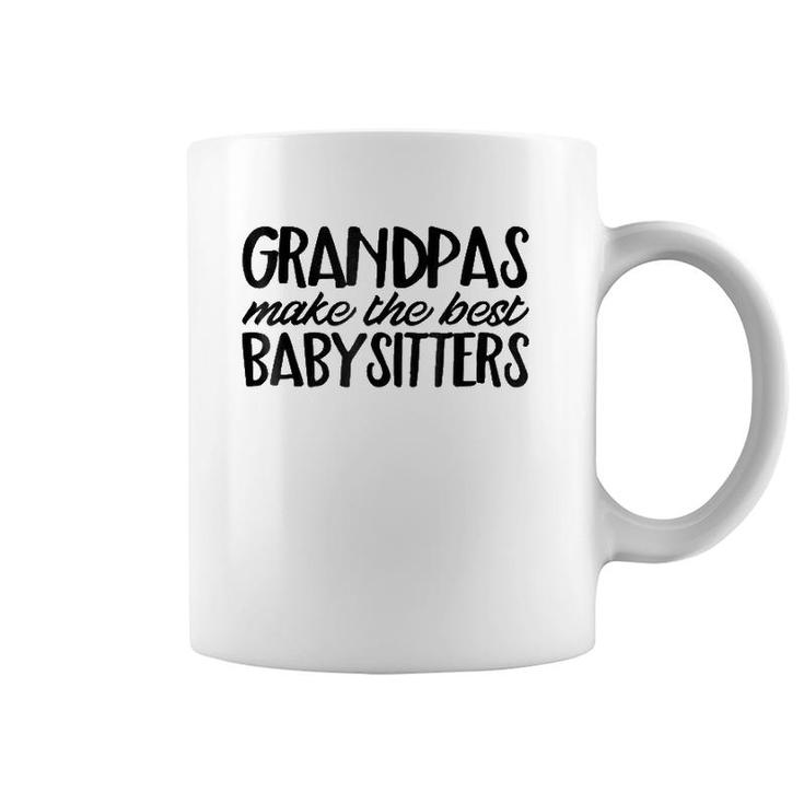 Funny Grandpa Dad  Best Babysitter Cute Family Gift Coffee Mug