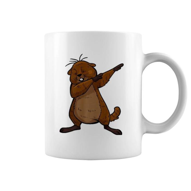 Funny Groundhog Day Funny Dabbing Groundhog Coffee Mug