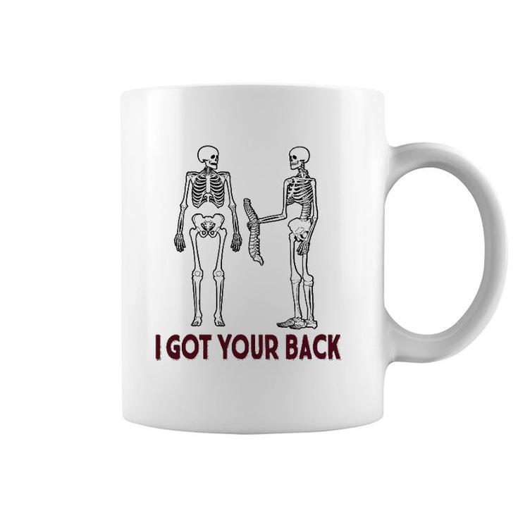 Funny I Got Your Back Skeleton Halloween Coffee Mug
