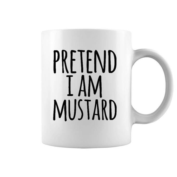 Funny Lazy Halloween Pretend I Am Mustard Costume Coffee Mug