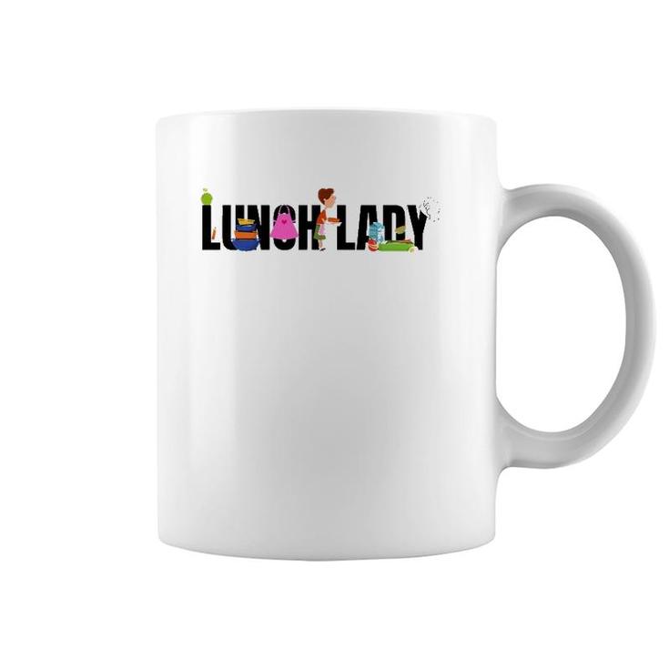 Funny Lunch Lady School Cafeteria Worker Food Service Gift Coffee Mug