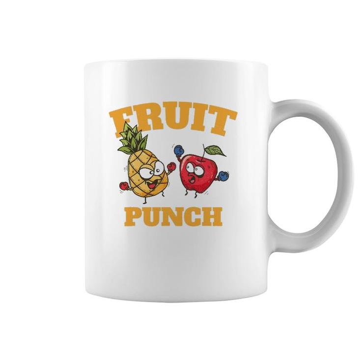 Funny Pineapple Apple Boxing Juice Tropical Fruit Punch Coffee Mug