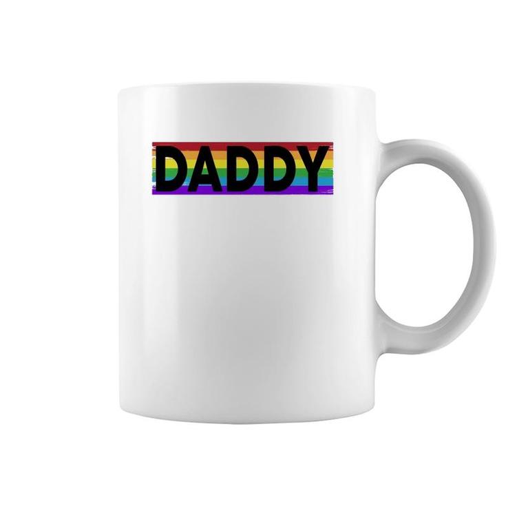Funny Pride Daddy Proud Gay Lesbian Lgbt Gift Father's Day  Coffee Mug