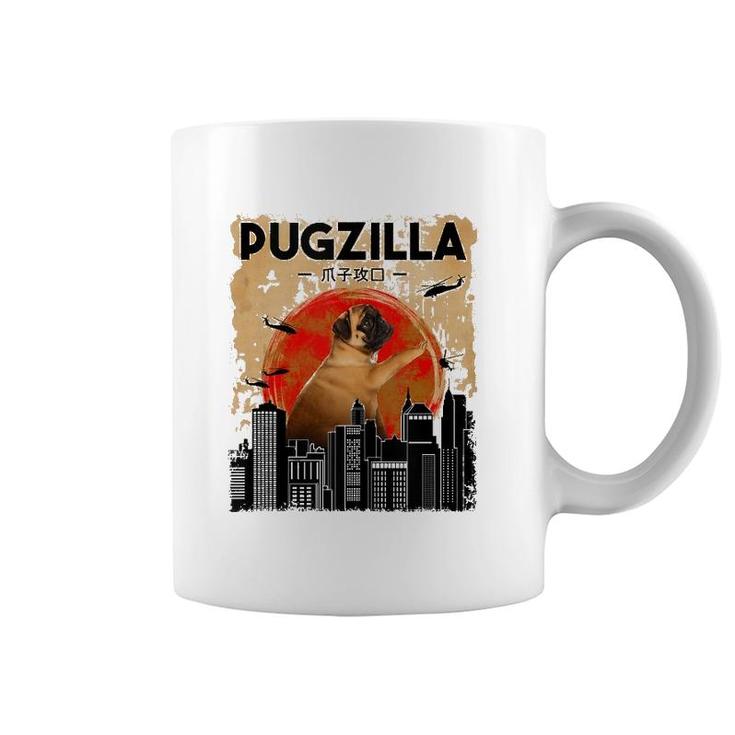 Funny Pug T Pugzilla T Funny Dog Pug  Coffee Mug