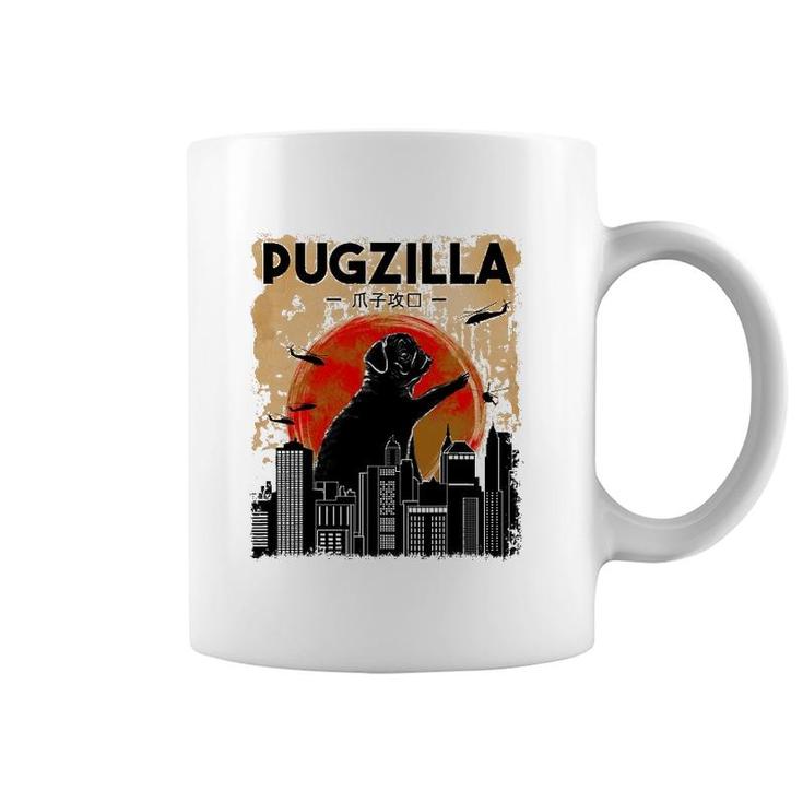 Funny Pug T Pugzilla T Funny Dog Pug Coffee Mug