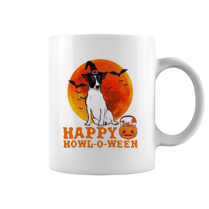 Funny Rat Terrier Dog Halloween Happy Howl-O-Ween Coffee Mug