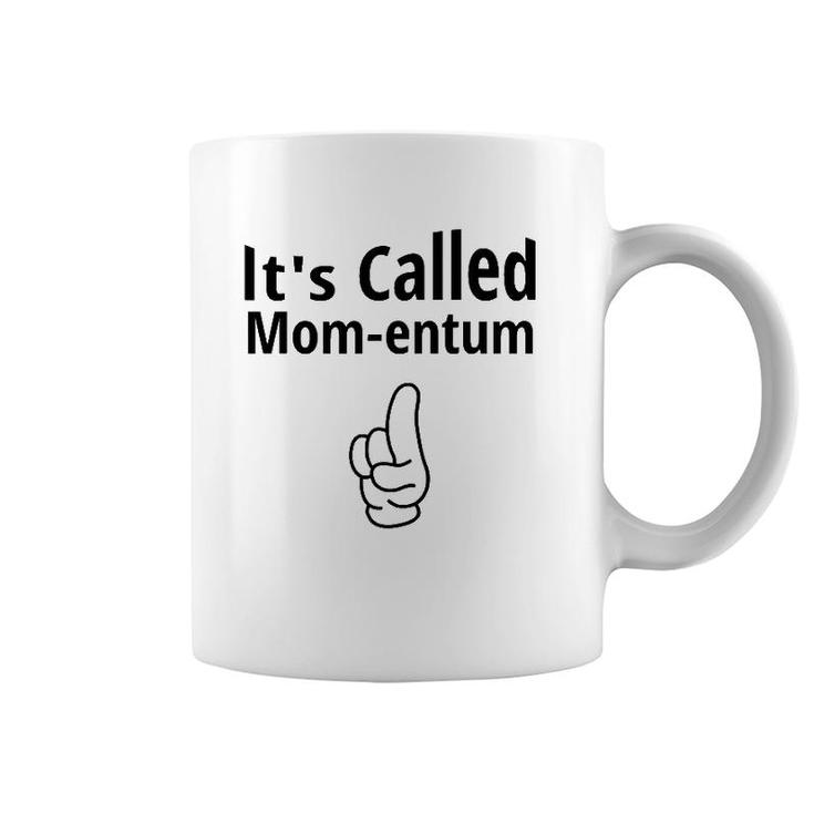 Funny Science Pun Momentum Love Mom Vintage Tee Coffee Mug