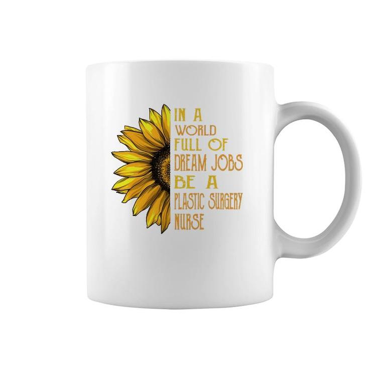 Funny Sunflower S Plastic Surgery Nurse S Coffee Mug