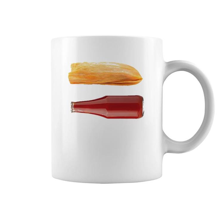 Funny Tamales And Ketchupfor Dad On Father's Day Coffee Mug
