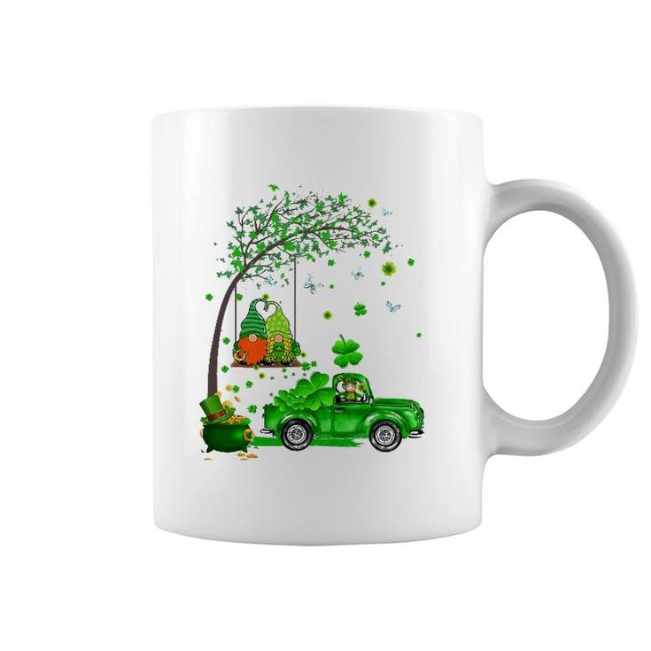 Funny Tractor Gnome Happy St Patrick's Day Men Women Kids Coffee Mug