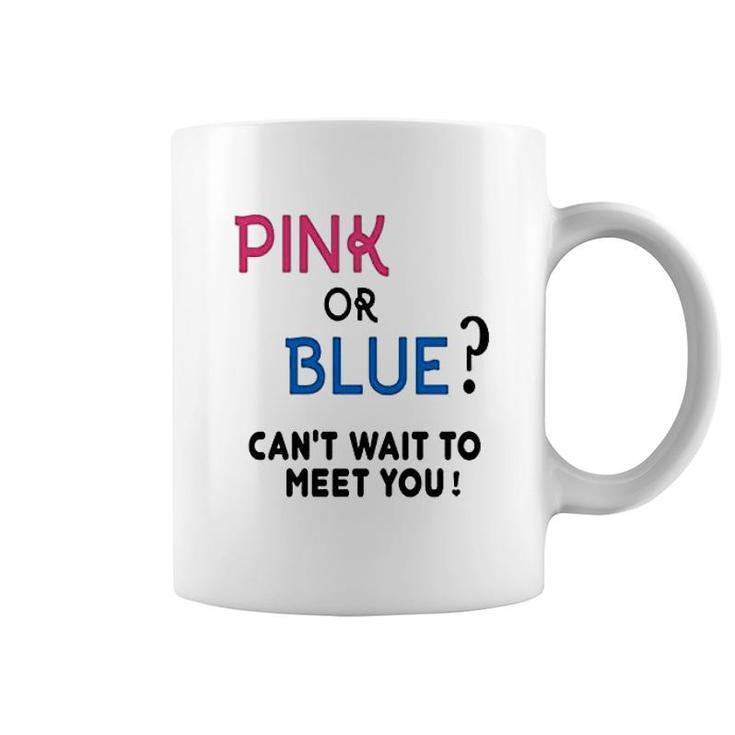 Gender Reveal Team Pink Or Blue Funny Coffee Mug