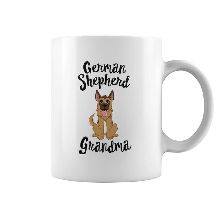 German Shepherd Grandma Pawma Dog Grandparents Grand Maw Coffee Mug