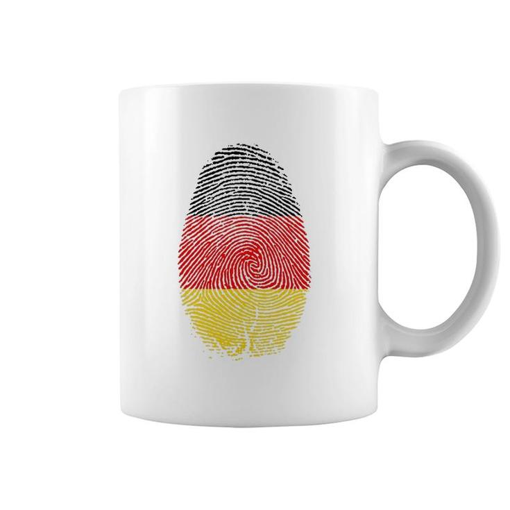 Germany Flag Fingerprint It Is In My Dna Gift For Germans Coffee Mug