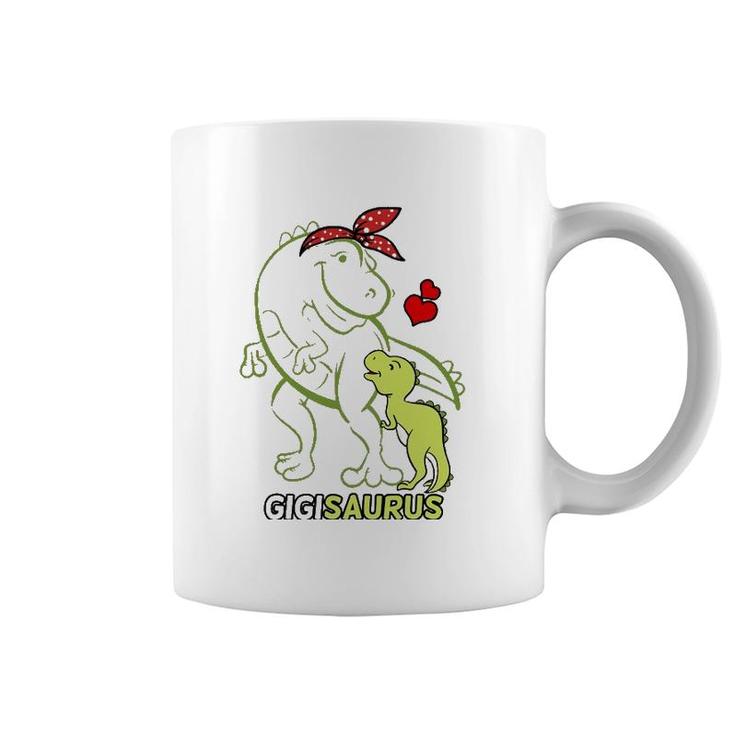 Gigisaurus Gigi Tyrannosaurus Dinosaur Baby Mother's Day Coffee Mug