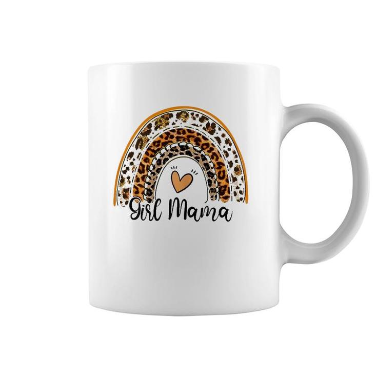Girl Mama Leopard Cheetah Rainbow Mother's Day Cute Mom Coffee Mug