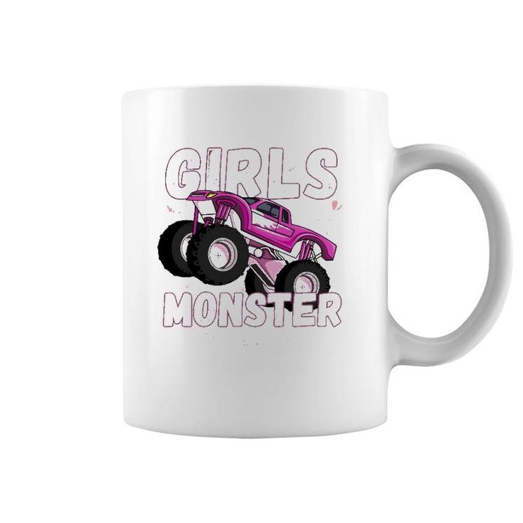 Girls Monster Truck Cool Engines Girl Monster Car Coffee Mug