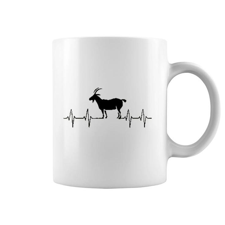 Goat Heartbeat Coffee Mug