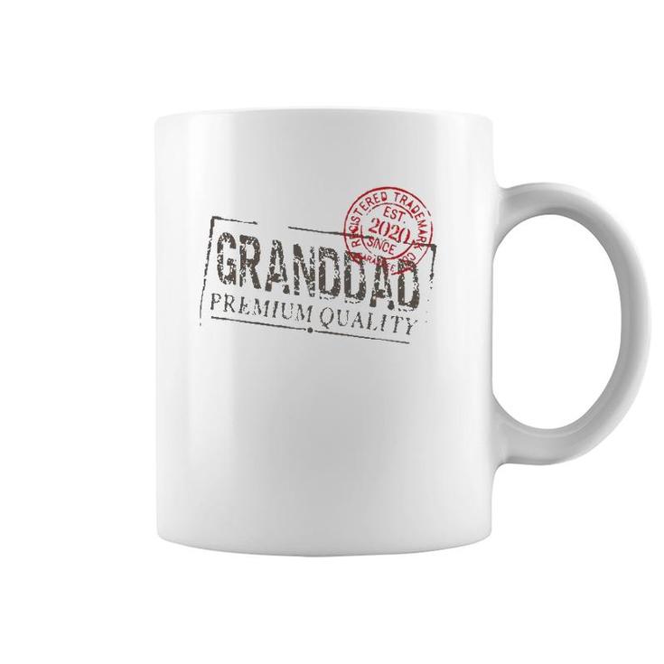 Graphic 365 Granddad Grandpa Vintage Est 2020 Men Gift Coffee Mug